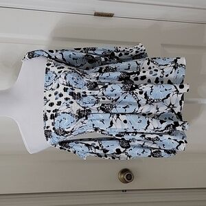 Charming Charlie Size M Smocked Top Off Shoulder Blouse, Exc. Used Cond.